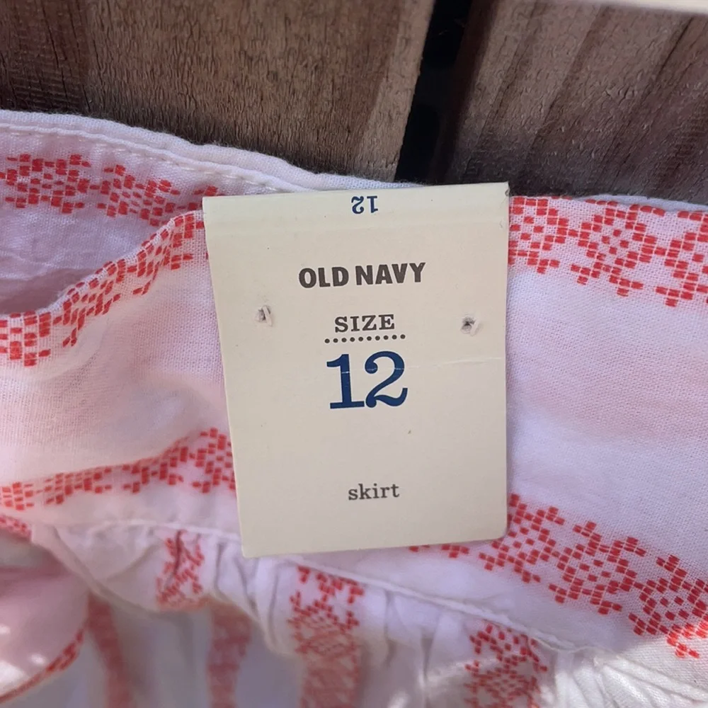 Old Navy Print Skirt Sz 12 New